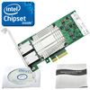 Server multi-speed network card 10G-T with two ports rj45. Multi-speed 10G / 1G / 100M. (Intel X550 Based)