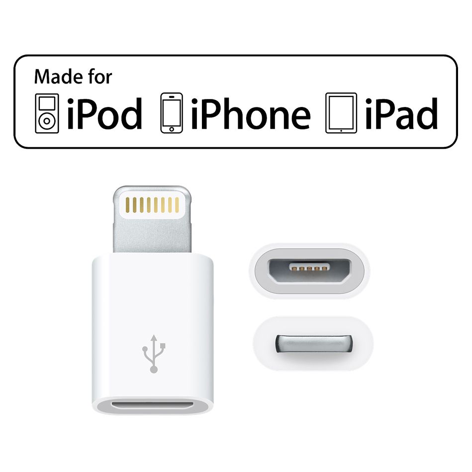 Adaptateur Lightning vers micro USB - MD820ZM/A - Adaptateur - Apple